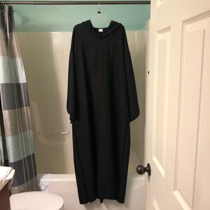 Halloween black hooded cloak